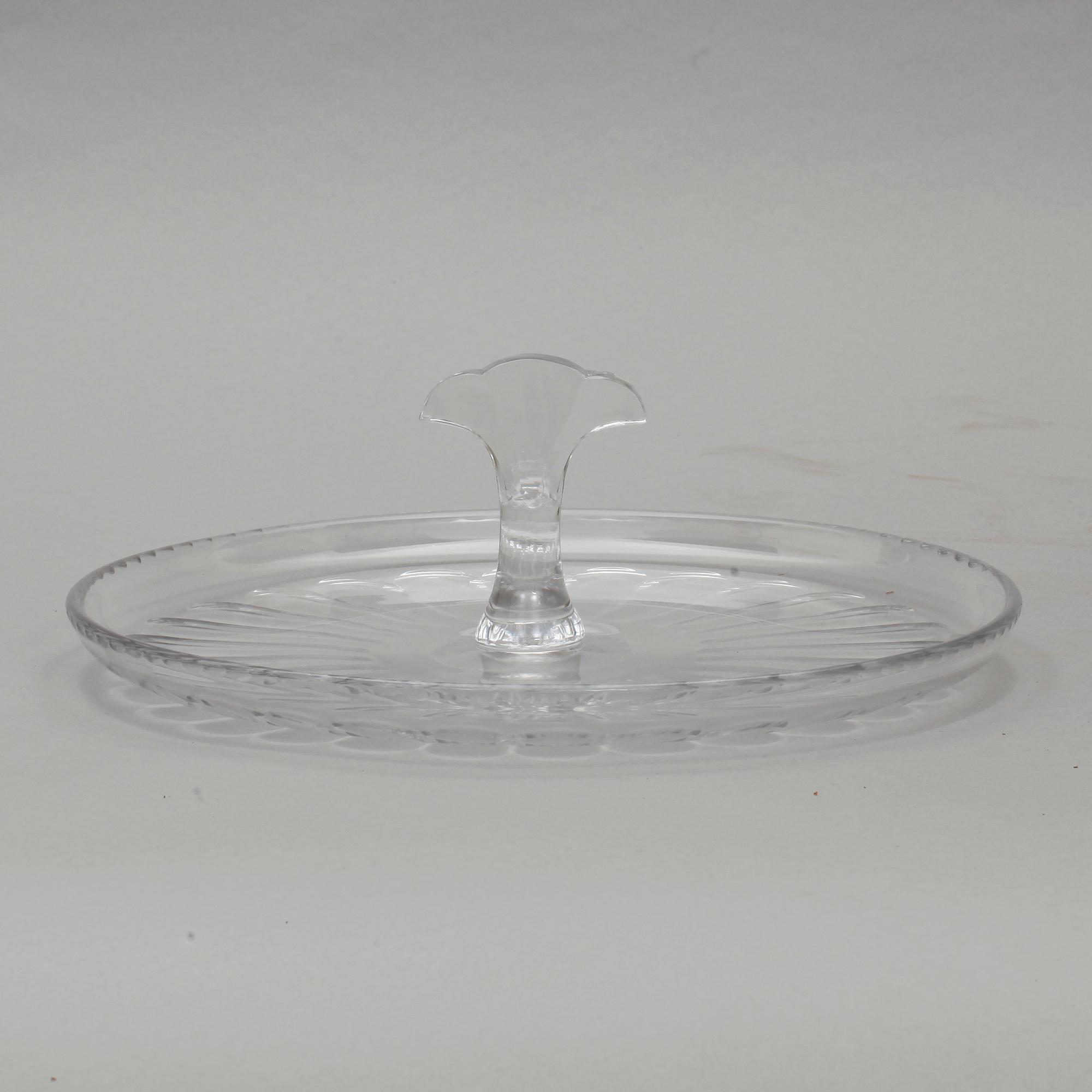 KREDENSFAT, glas, 1900-tal.