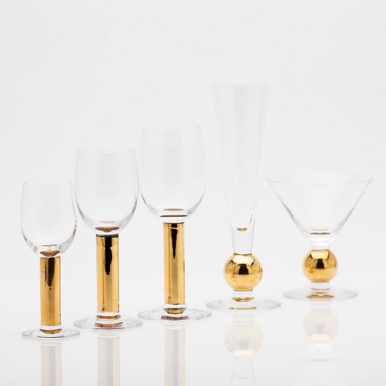 Gunnar Cyrén, Glass service, 31 pieces, "Nobel", Orrefors.