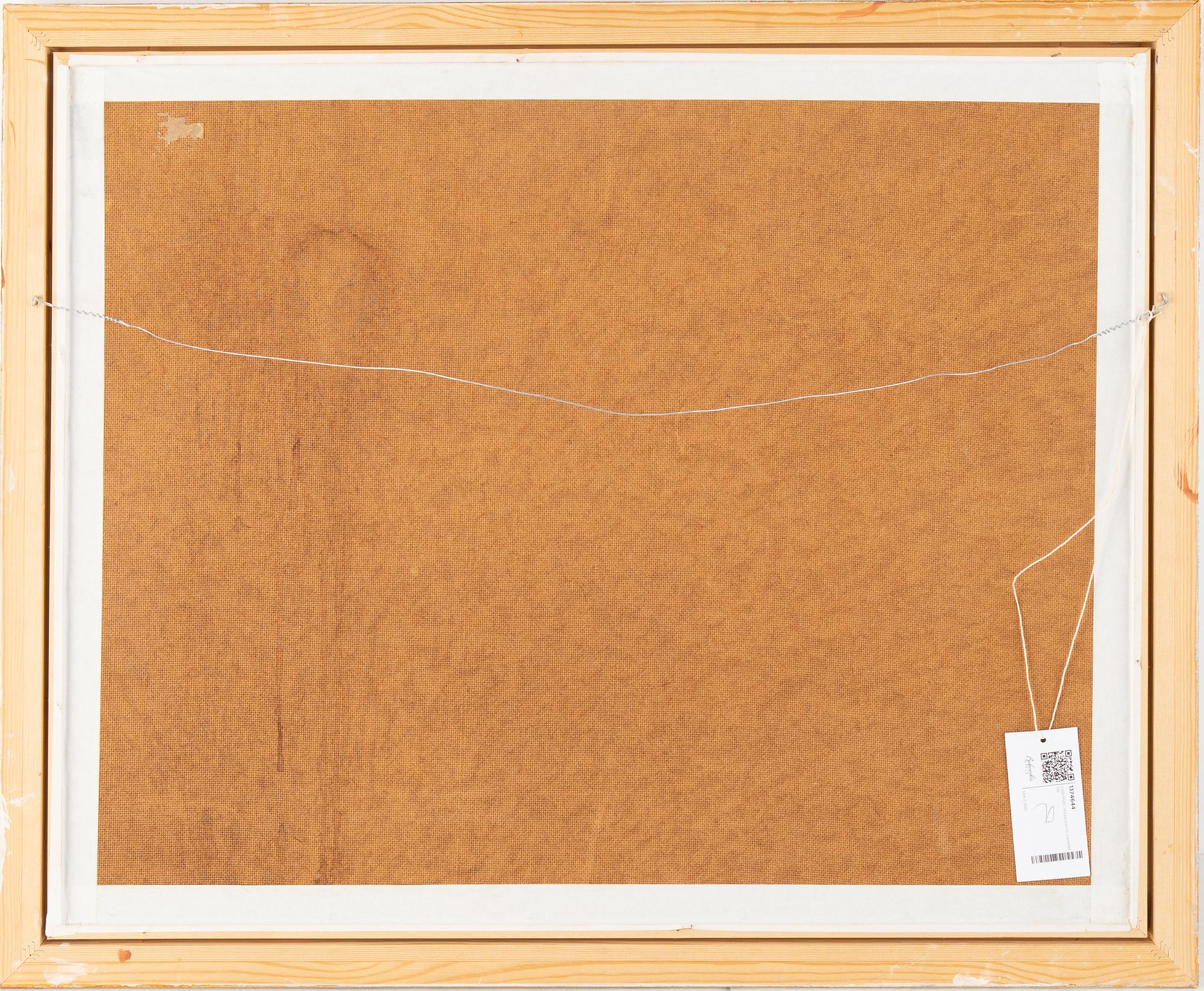 Laila Prytz, olja på pannå, signerad.