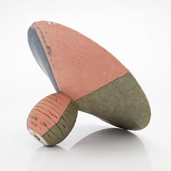 Inkeri Leivo, skål på fot, keramik, signerad Inkeri Leivo Arabia.