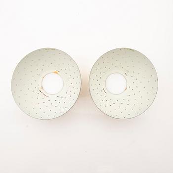 Hans-Agne Jakobsson, Wall lights, a pair, model “V306”, Markaryd, 1950s.