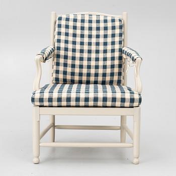 A "Medevi" armchair from IKEA's 18th-century series, 1990s.