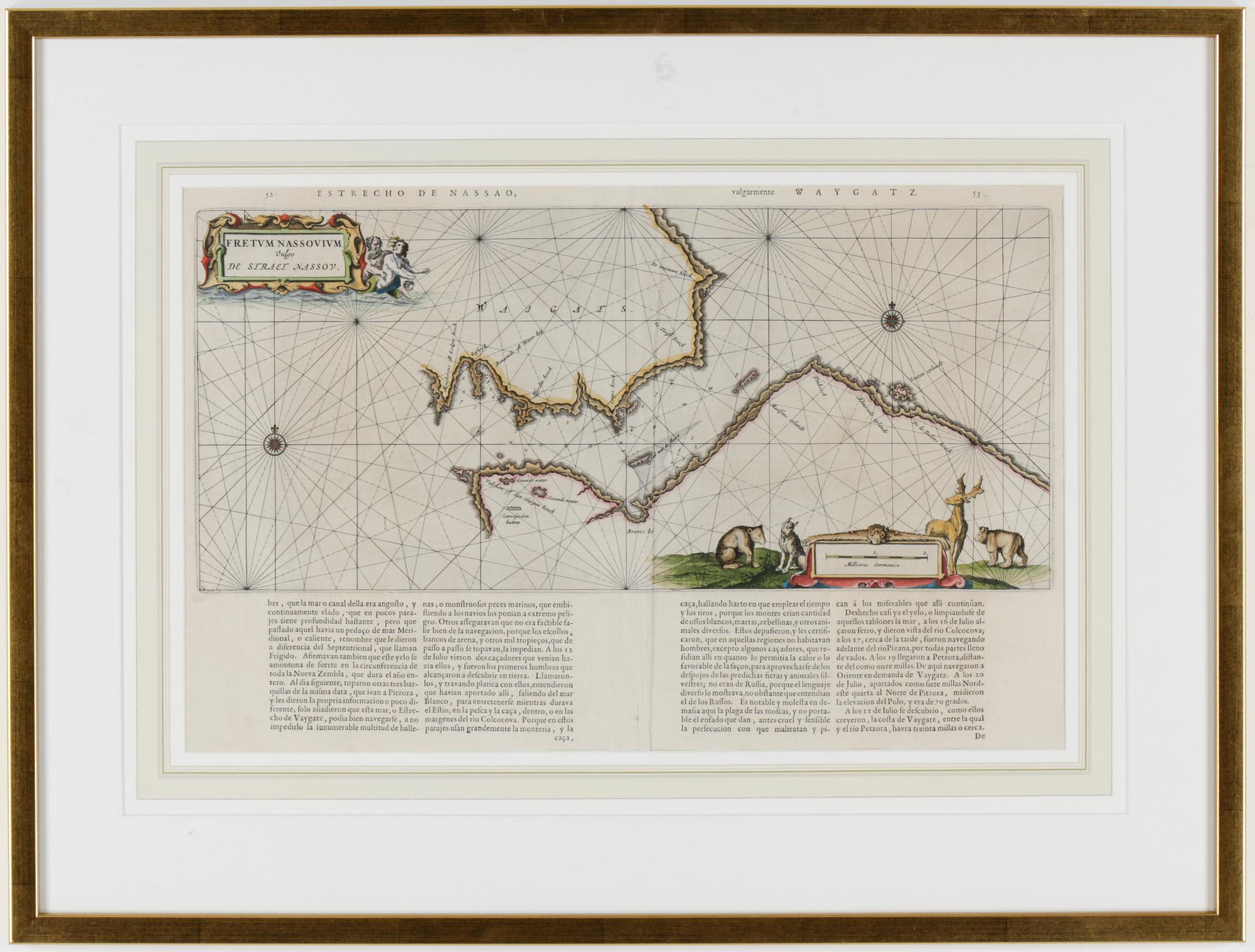 WILLEM JANSZOON BLAEU, karta, 16/1700-tal.