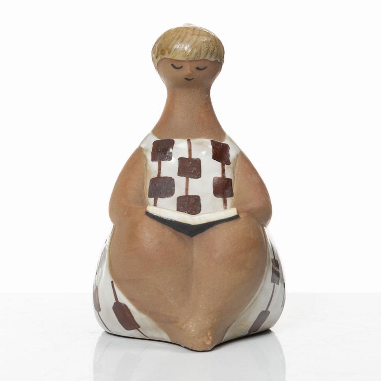 Lisa Larson, figurin, stengods, "Charlotta", Gustavsberg.