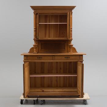 A circa 1900 oak cabinet.