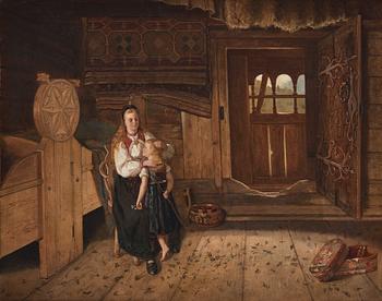 671. Ernst Josephson, In the attic, Numedal.