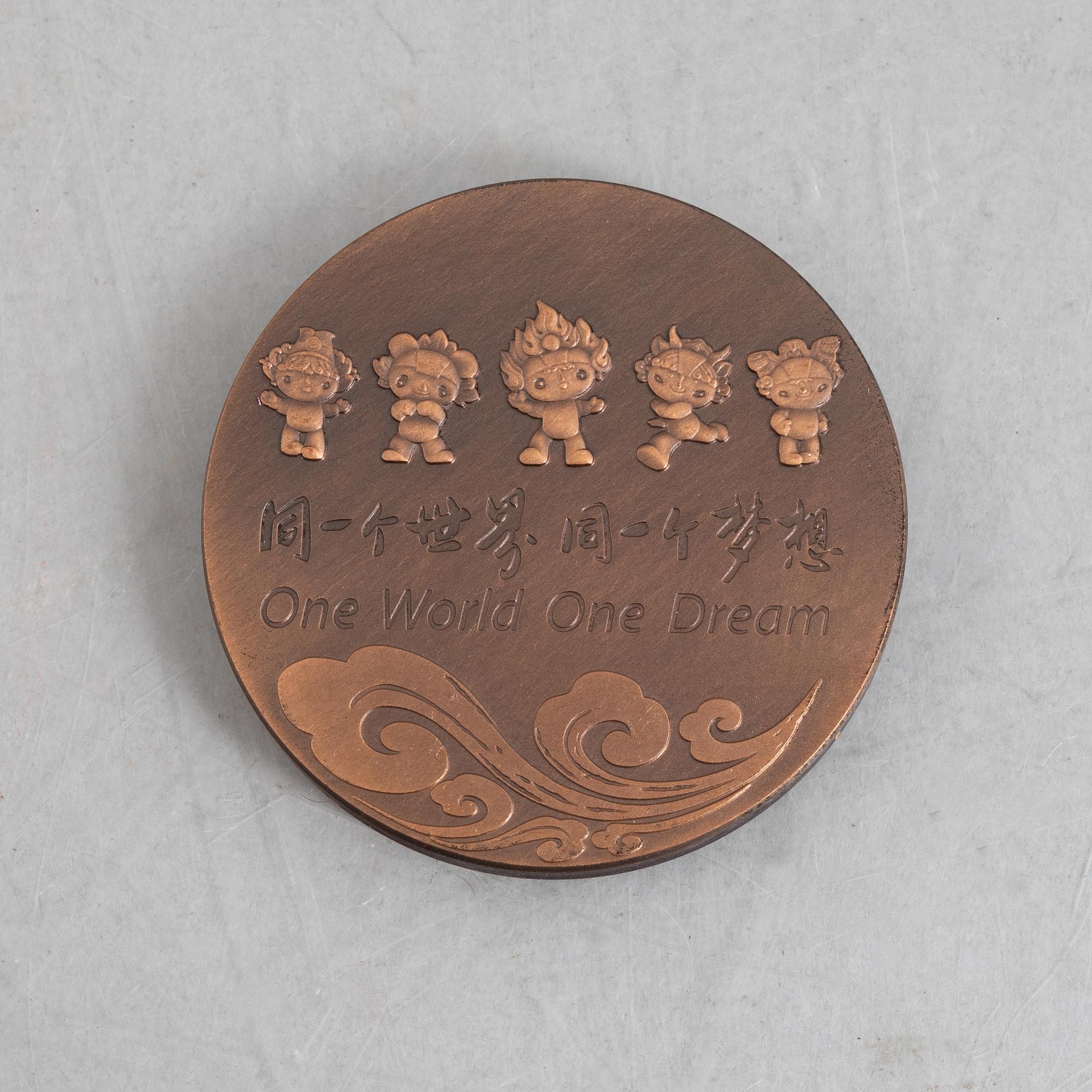 Deltagarmedalj OS, Peking 2008.