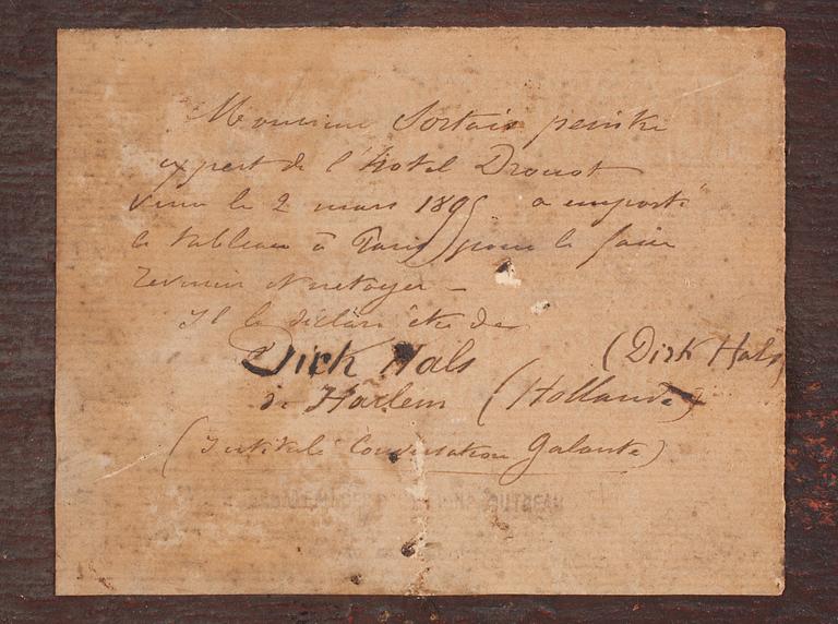 Dirck Hals, tillskriven, Interiör med galant sällskap.