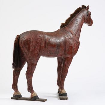 A presumably Russian model of a horse, 19th century.