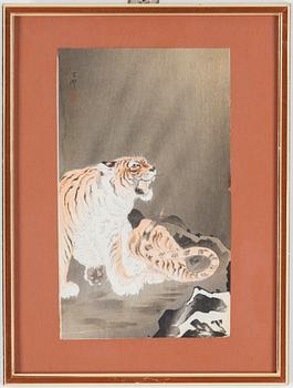 KOSON OHARA (1877-1945), color woodblock print. Japan, 20th century.