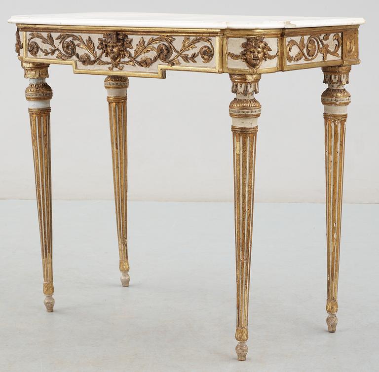 An Italien late 18th century console table.