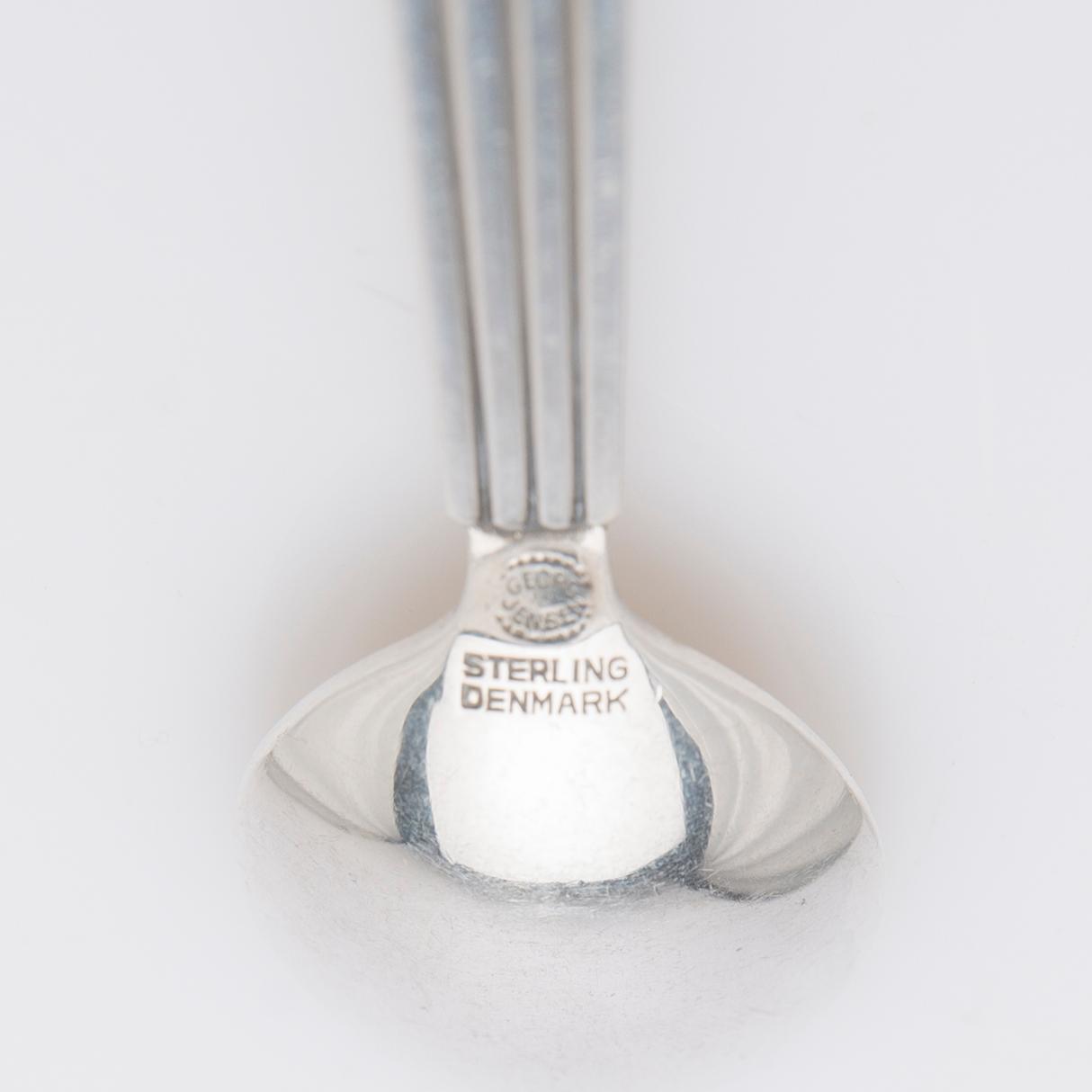 Georg Jensen, kaffeskedar, 11 st, sterling silver, modell "Bernadotte", design Sigvard Bernadotte, Köpenhamn, Danmark.