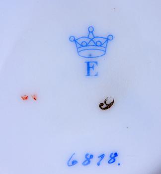 SERVISDELAR, 11 st. Porslin, Eichwold, 1800-tal.