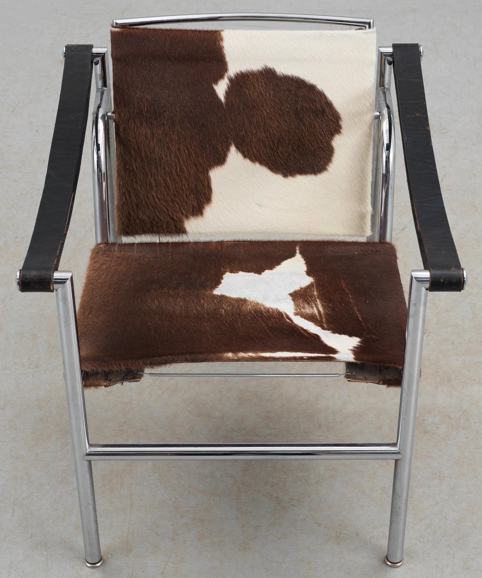 LE CORBUSIER, PIERRE JEANNERET & CHARLOTTE PERRIAND, karmstol, "LC-1", Cassina, Italien.