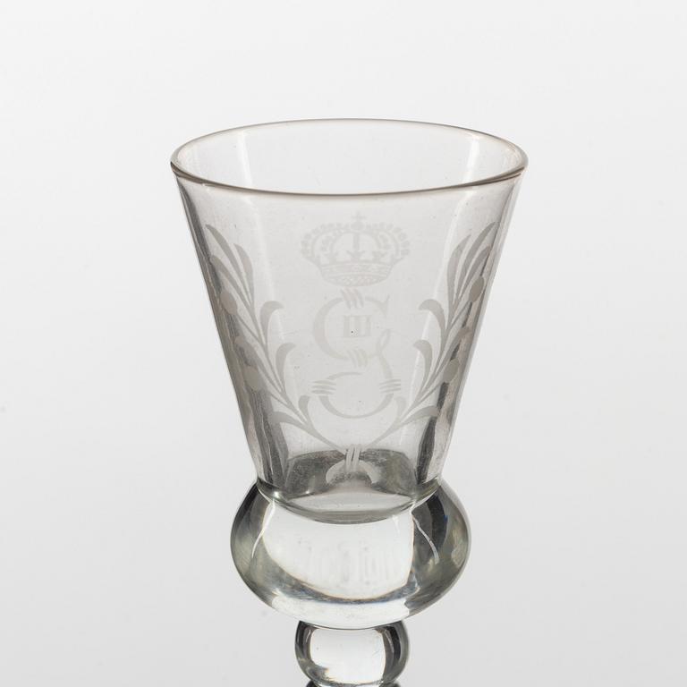 Servisdelar, 12 st, glas, Reimyre Glasbruk.