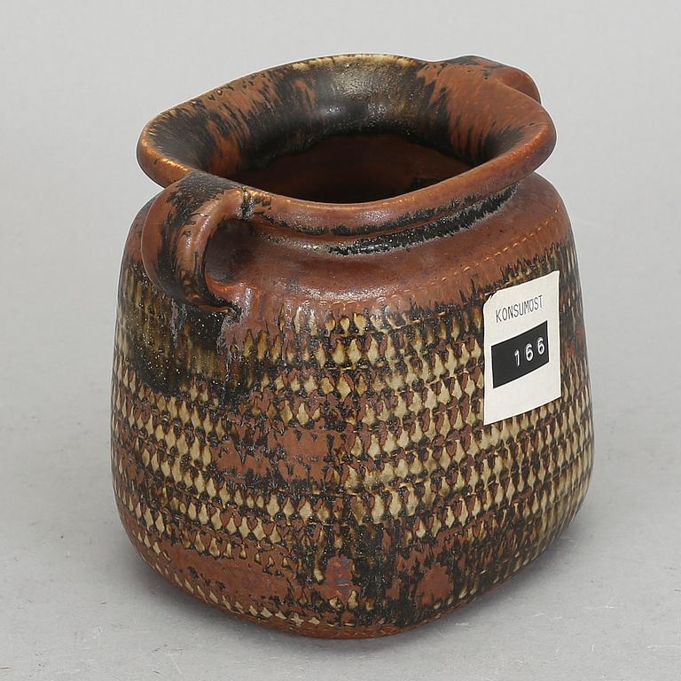 VAS, stengods. Stig Lindberg, Gustavsberg studio 1965.