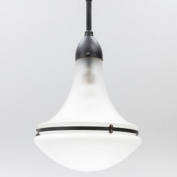 Peter Behrens, a 'Luzette' ceiling lamp, AEG or Siemens-Schuckert, Functionalism, Germany, first half of the 20th century.