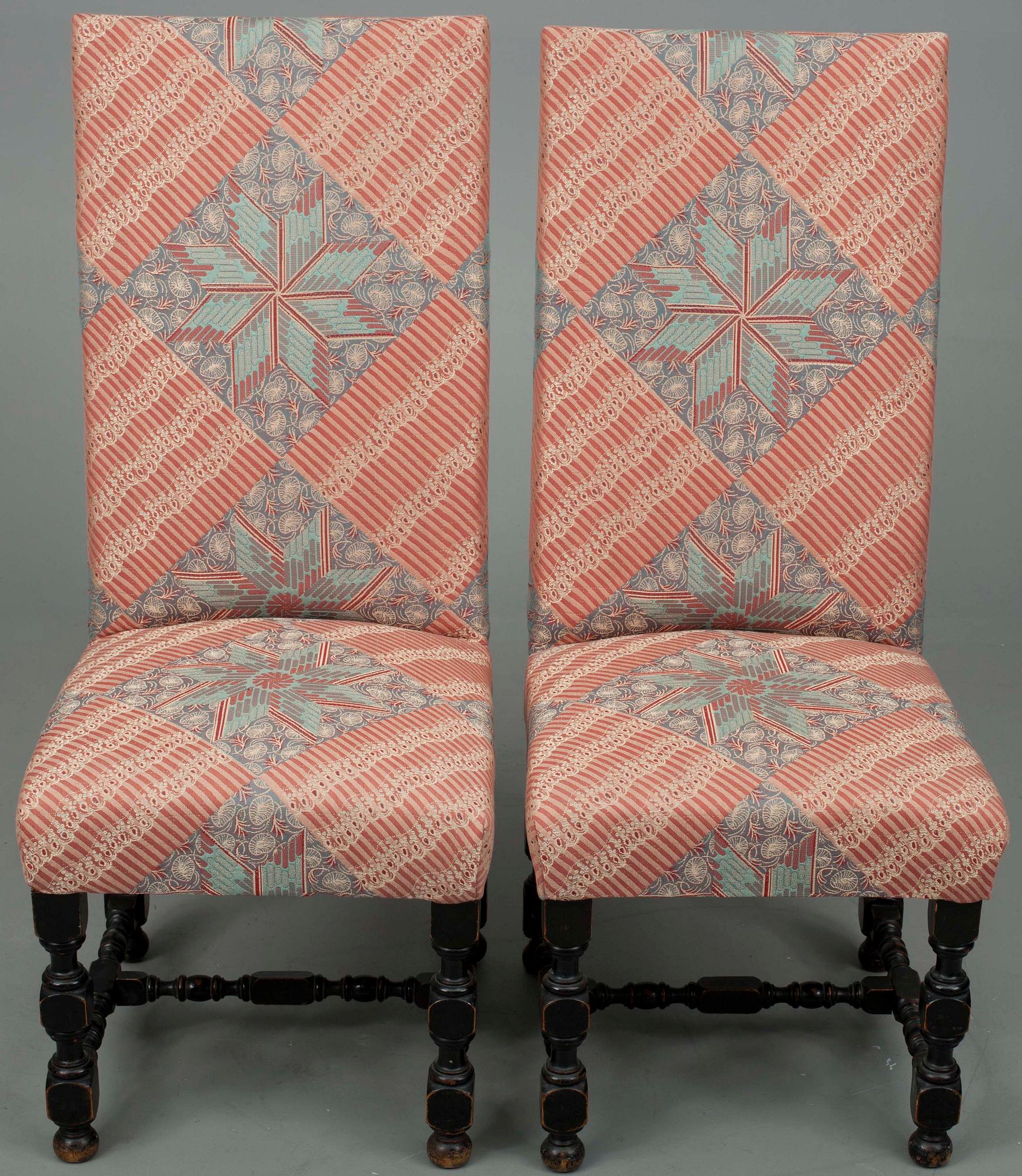 STOLAR, ett par, barockstil, sekelskiftet 1900.