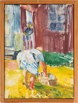 LARS LERIN, duk, signerad L. Lerin och daterad -76.