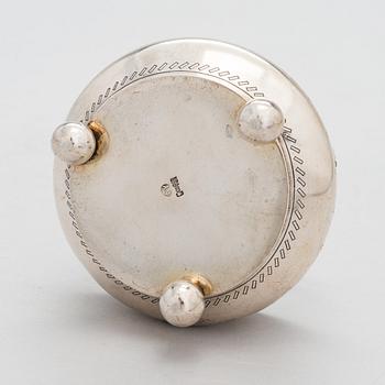 A Russian Pan-Slavic silver sugar bowl, maker's mark of Alexander Fuld, Moscow 1884.