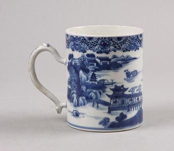 MUGG, porslin, Qianlong, Kina 1700-tal.