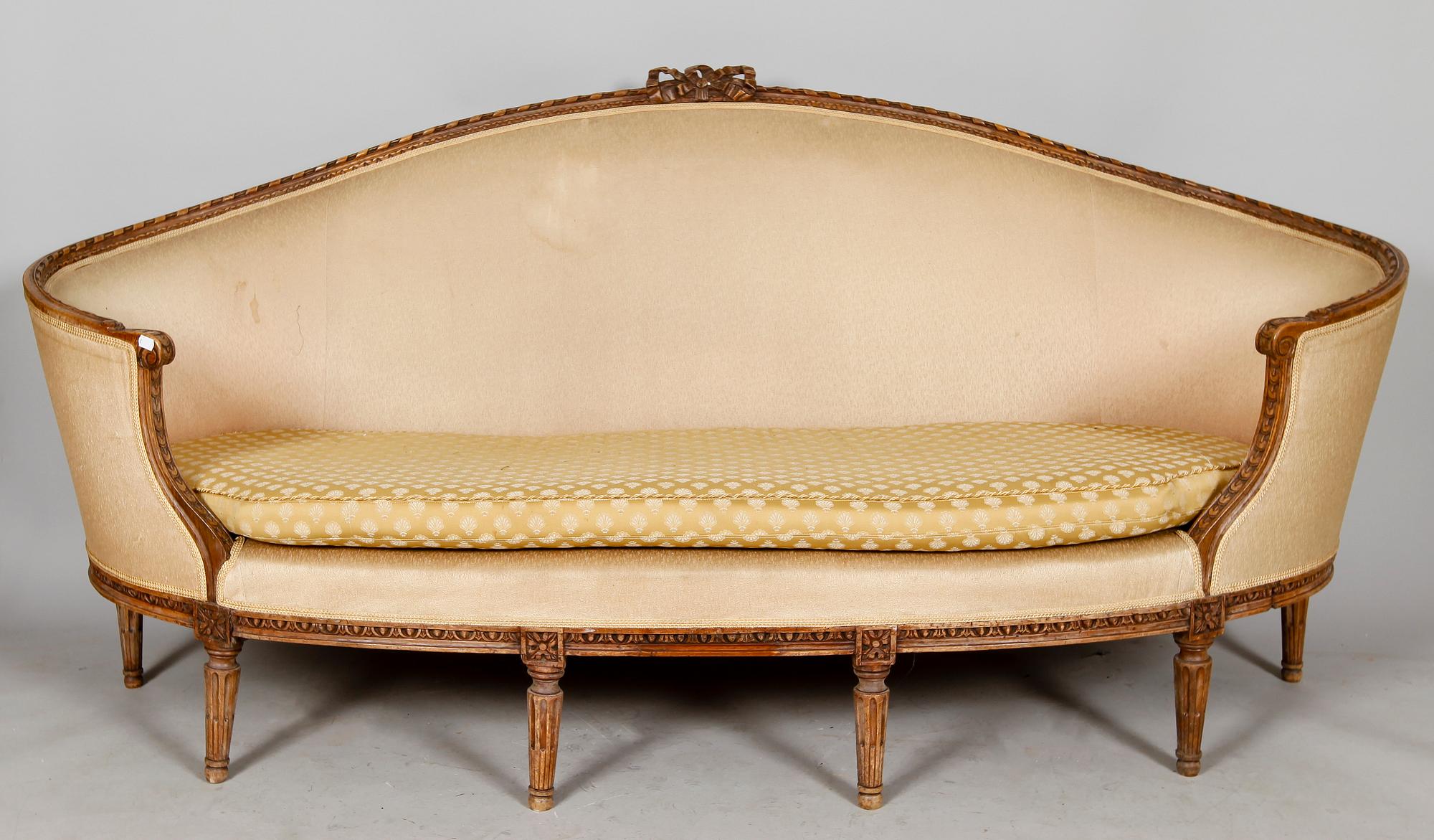 BADKARSSOFFA, gustaviansk stil, 1800-tal.