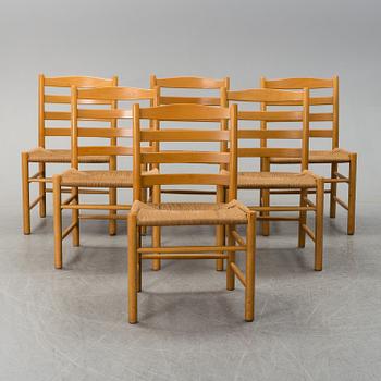 A set of six chairs by Gemla Diö.