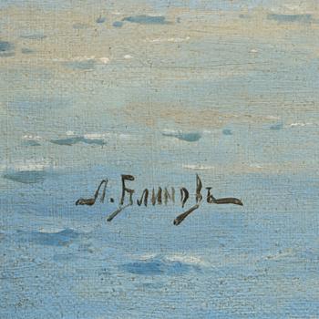 LEONID DEMYANOVICH BLINOV, IMPERIAL YACHT SHTANDART NEVAJOELLA LÄHELLÄ SENATSKAYAN TORIA.