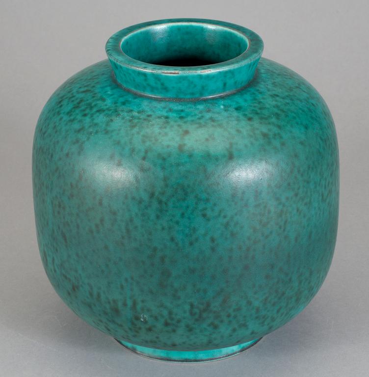 VAS, stengods, "Argenta", Wilhelm Kåge, Gustavsberg, 1948.