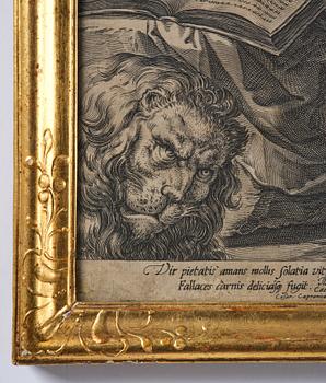 A Swedish rococo giltwood frame, later part 18th century.