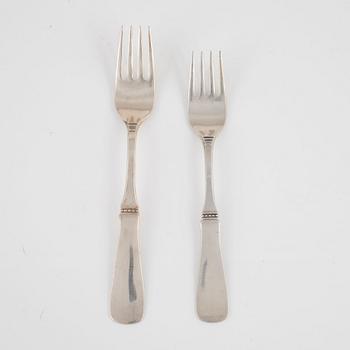 Eric Löfman, an 80-piece Swedish silver cutlery service, model 'Uppsala', MGAB, Lidköping, including 1977.