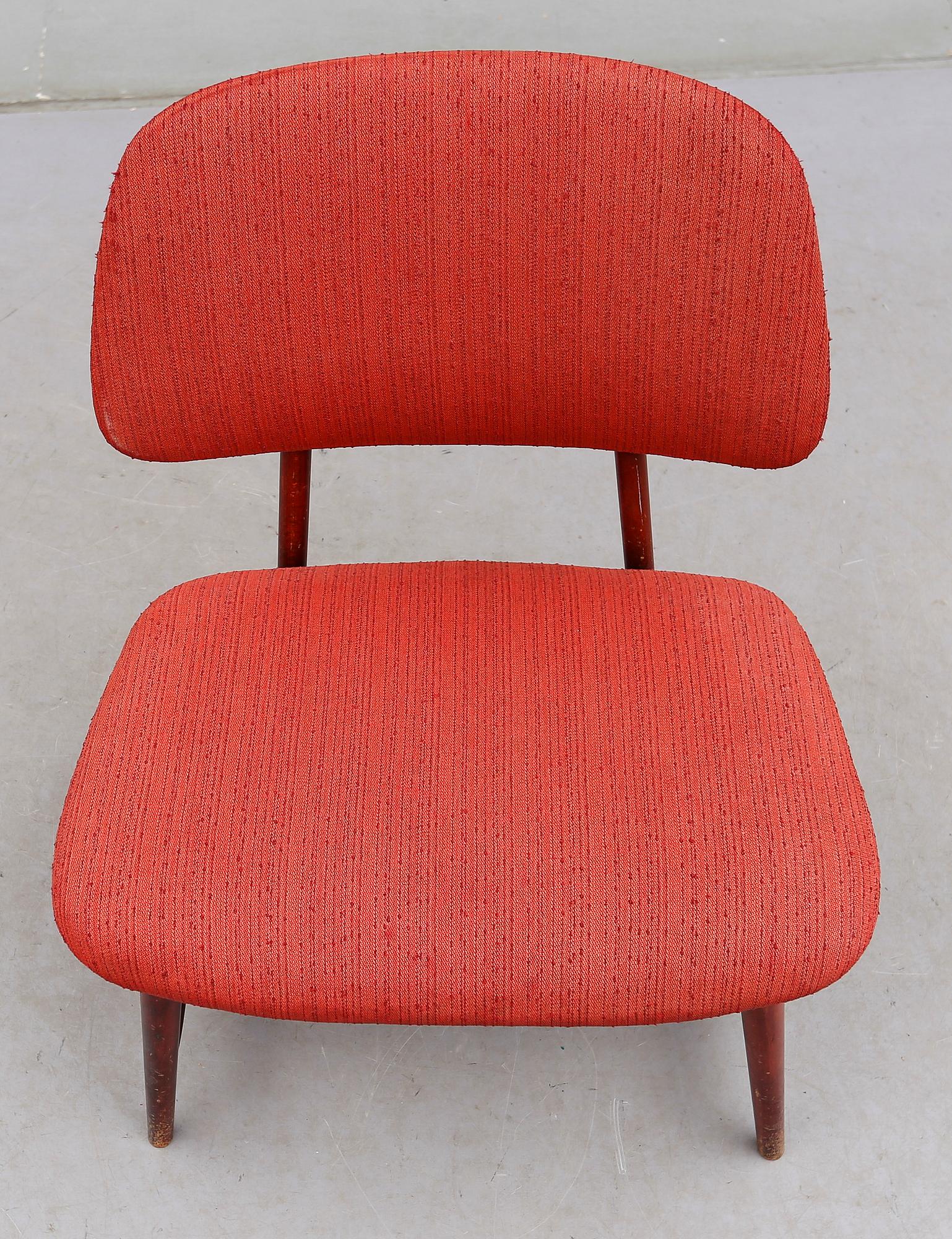 FÅTÖLJ, "Teve", Alf Svensson för Ljungs Industrier Malmö AB, Bra Bohag, 1900-talets mitt.