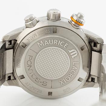 Maurice Lacroix, Pontos S, armbandsur, kronograf, 43 mm.