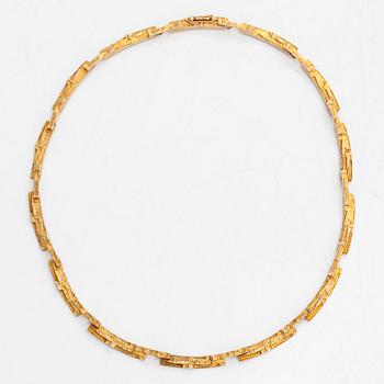 Björn Weckström, kaulakoru "Tunturi", 14K kultaa. Lapponia 1973.