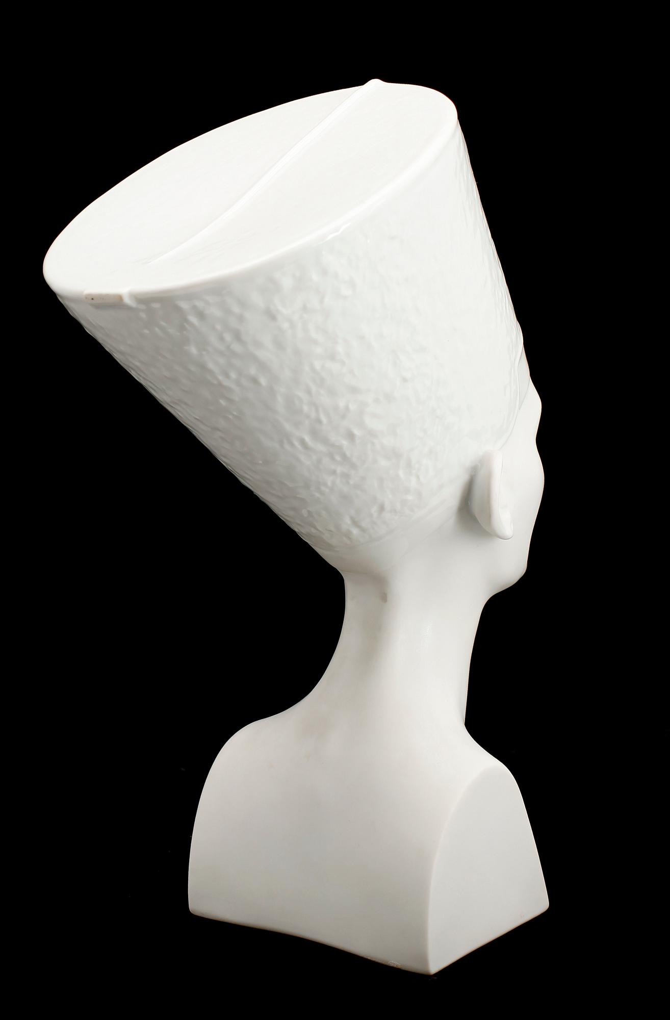 SKULPTUR, porslin, "Nefertiti", Rosenthal.