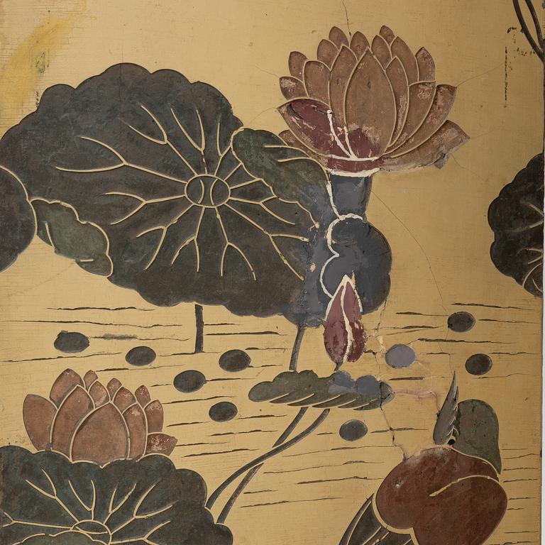 Vikskärm, Kina, omkring 1900.