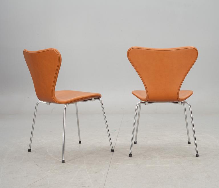 STOLAR, 6 st, "sjuan", Arne Jacobsen, Fritz Hansen.