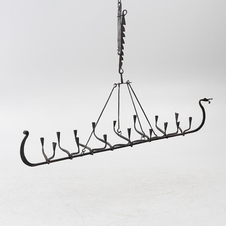 Chandelier, second half of the 20th century.