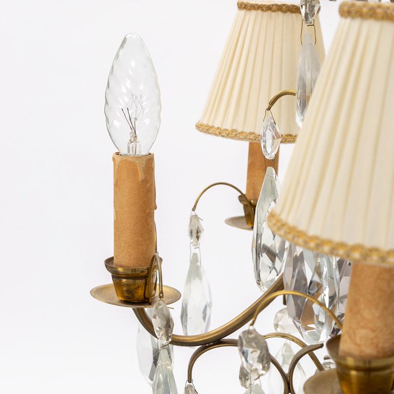 A Baroque style chandelier, mid 20th Century.