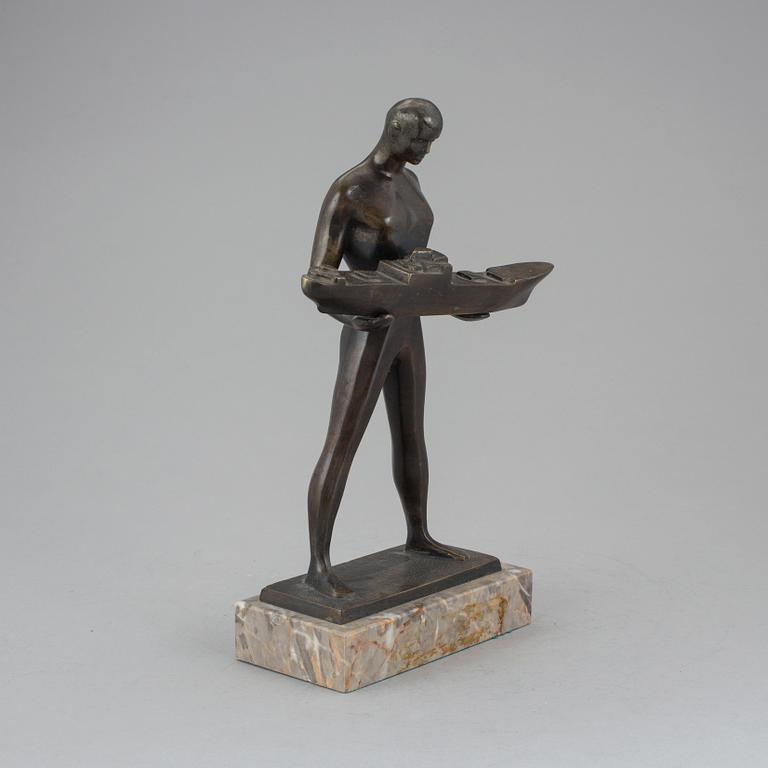 OKÄND KONSTNÄR, skulptur, brons. 1900-talets mitt.