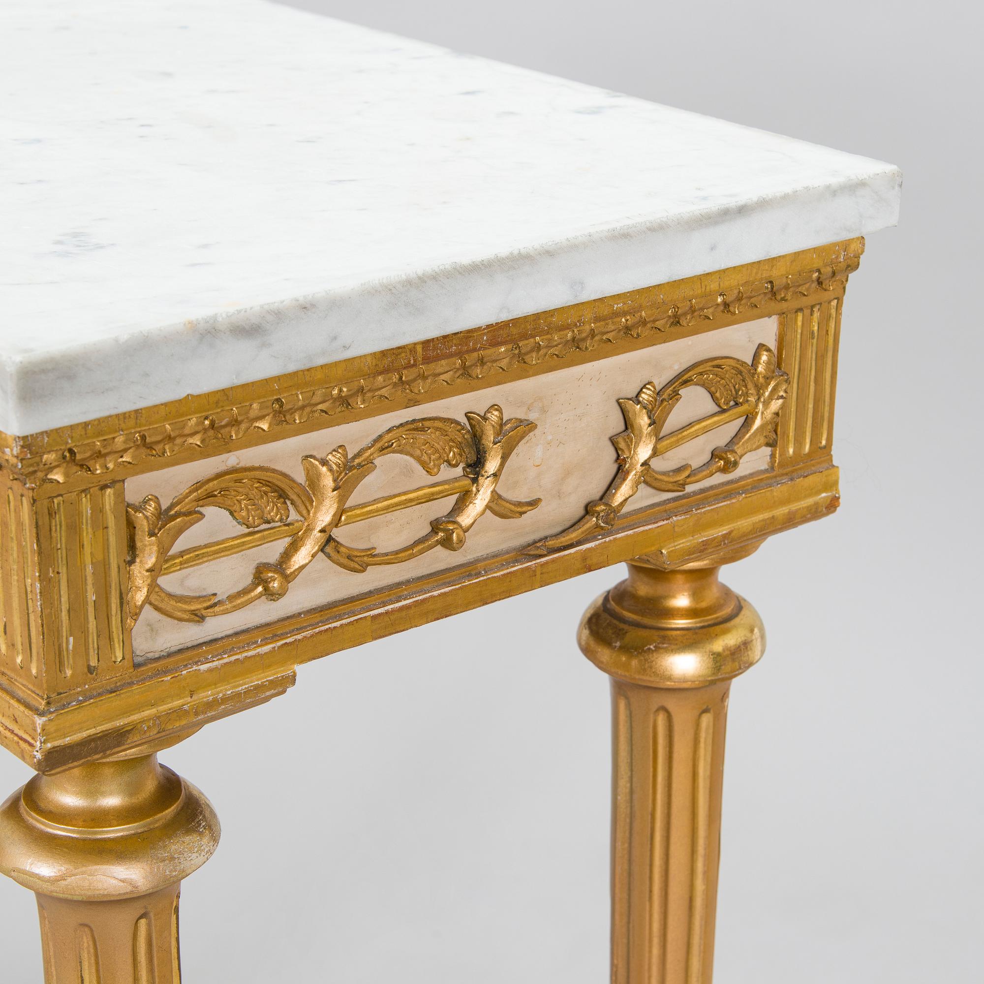 Konsolbord, sekelskiftet 1700/ 1800-tal.