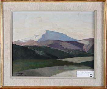 LUNDBOHM, SIXTEN. Gouache på papper, sign o dat -57.