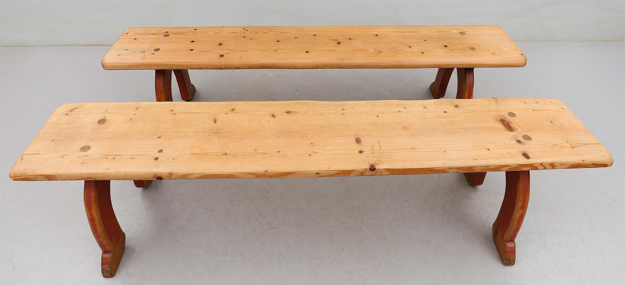 SITTBÄNKAR, 1 par, 1900-tal.