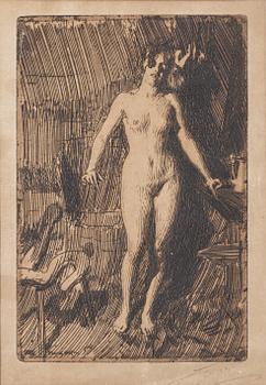 Anders Zorn, "Stående modell".