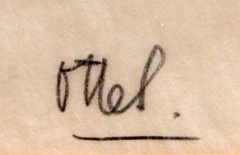 OTTE SKÖLD, färgträsnitt, sign.