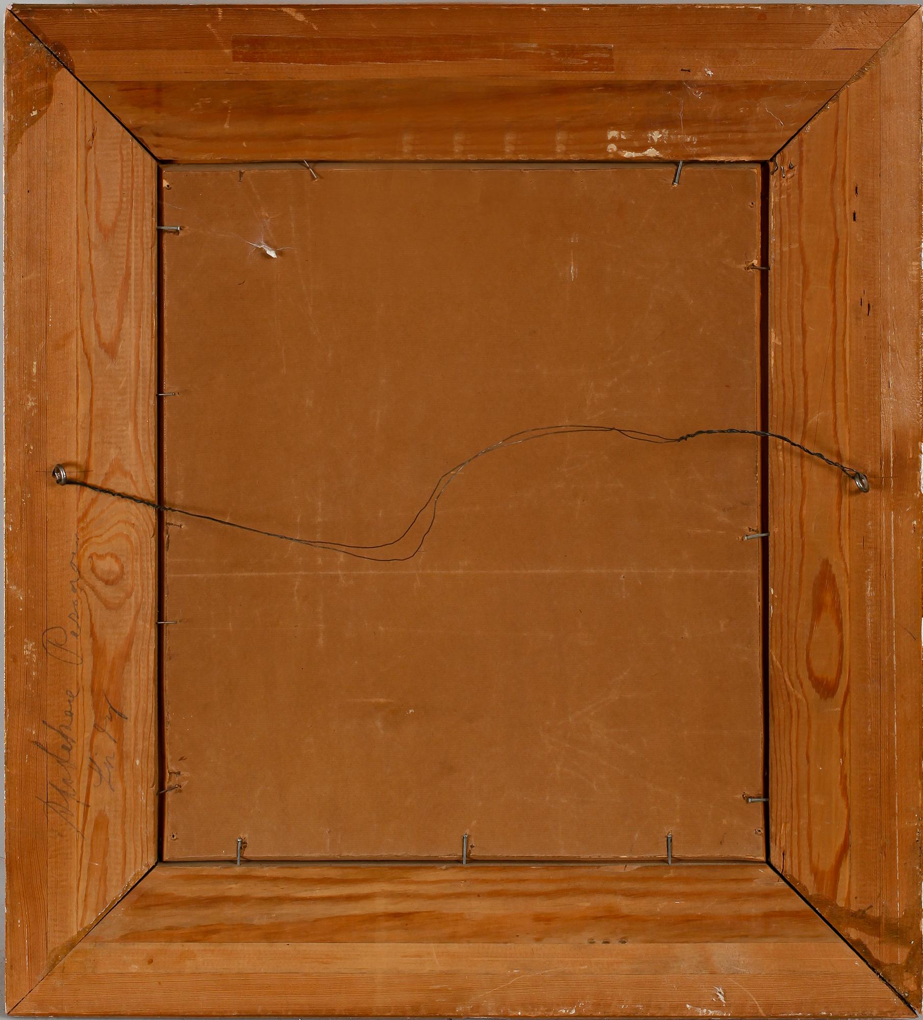 SVANTE BERGH, olja på pannå, sign.