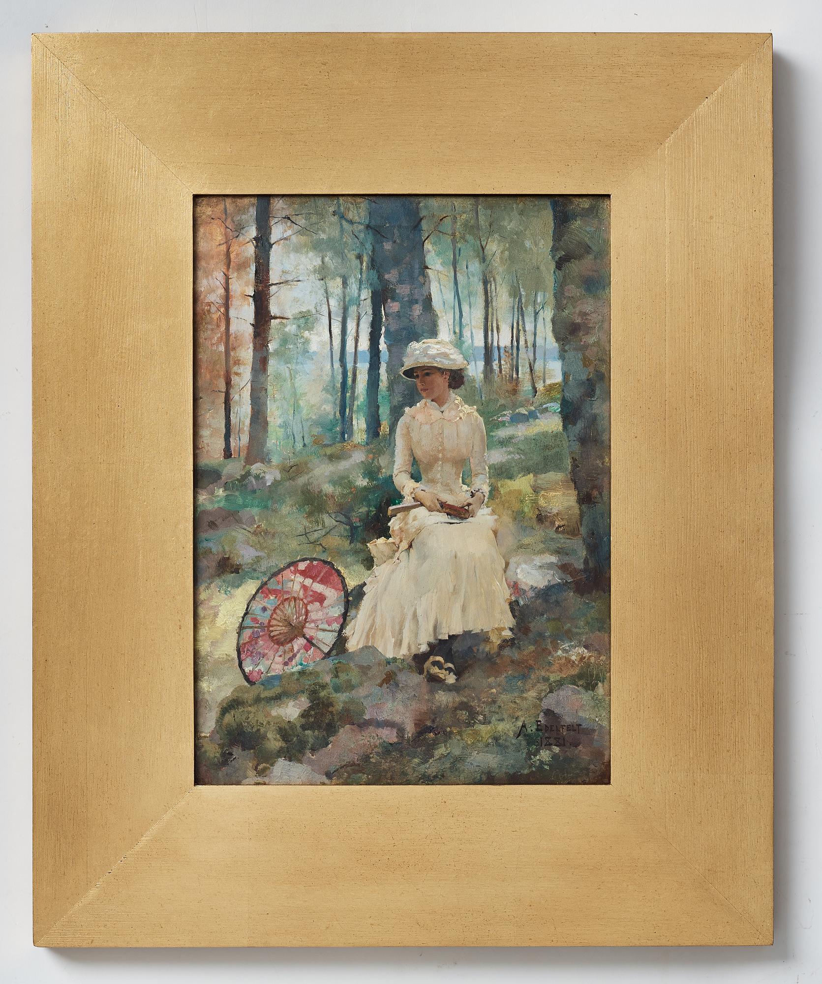 Albert Edelfelt, "Under björkarna".