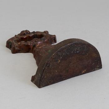 DÖRRSTOPP, gjutjärn, 1800-tal.