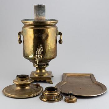 A brass samovar, Russia, ca 1900's.