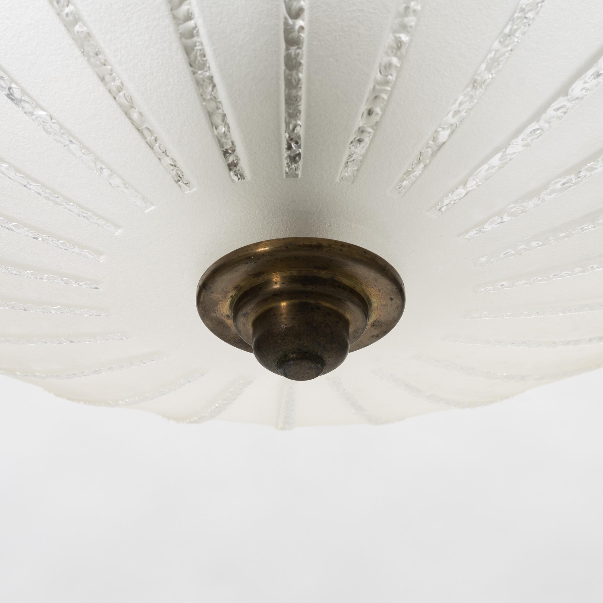 A Swedish Modern ceiling light, mid 20th Century.
